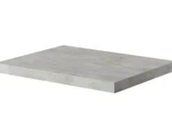 Waschtischplatte Pelipal 580 x 445 mm Beton Ohne Ausschnitt