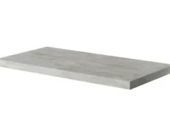 Waschtischplatte Pelipal 880 x 445 mm Beton Ohne Ausschnitt