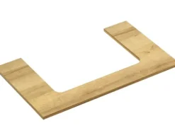 Waschtischplatte Pelipal 730 x 450 mm Holz Mit Ausschnitt