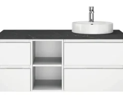 Waschtischplatte Pelipal 1180 x 445 mm Schiefer Ohne Ausschnitt