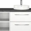 Waschtischplatte Pelipal 880 x 445 mm Schiefer Ohne Ausschnitt
