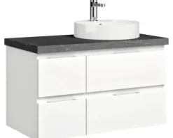Waschtischplatte Pelipal 880 x 445 mm Schiefer Ohne Ausschnitt