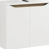 Waschtischunterschrank Pelipal Quickset 857 BxHxT 60 x 53 cm x 33 cm Frontfarbe weiß glänzend glanz