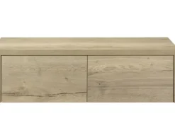Waschtischunterschrank Sanox Bloxx BxHxT 120 x 35 cm x 45 cm Frontfarbe eiche natur holzdekor