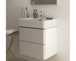Waschtischunterschrank Ideal Standard Adapto BxHxT 57 x 49 cm x 41,7 cm Frontfarbe weiß glänzend glanz T4300WG