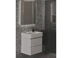 Waschtischunterschrank Ideal Standard Adapto BxHxT 57 x 49 cm x 41,7 cm Frontfarbe weiß glänzend glanz T4300WG