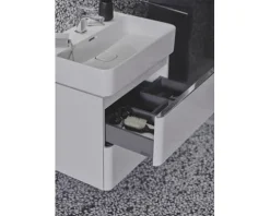 Waschtischunterschrank Ideal Standard Adapto BxHxT 57 x 49 cm x 41,7 cm Frontfarbe weiß glänzend glanz T4300WG