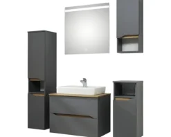 Waschtischunterschrank Pelipal Quickset 357 BxHxT 72 x 51,3 cm x 44 cm Frontfarbe grau matt 357.017213