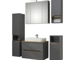 Waschtischunterschrank Pelipal Quickset 357 BxHxT 72 x 51,3 cm x 44 cm Frontfarbe grau matt 357.017213