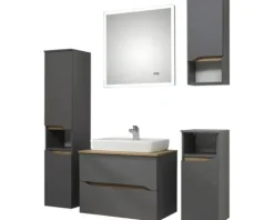 Waschtischunterschrank Pelipal Quickset 357 BxHxT 72 x 51,3 cm x 44 cm Frontfarbe grau matt 357.017213