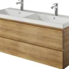 Waschtischunterschrank Pelipal Xpressline 4035 BxHxT 116 x 48,2 cm x 43,5 cm Frontfarbe eiche riviera 4035.471102