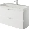 Waschtischunterschrank Pelipal Xpressline 4035 BxHxT 86 x 48,2 cm x 43,5 cm Frontfarbe weiß glänzend 4035.158602
