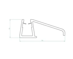 Wasserabweisdichtung Breuer PK365 1000 mm für 8 mm Glasstärke