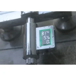 Wasserzähler Wasserverbrauchs- und Temperaturmesser (Chrom)