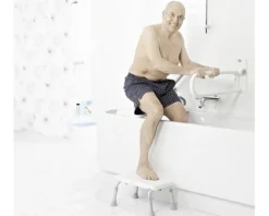 WC-Aufstehbügel klappbar lang T: 760 mm weiß
