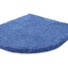 WC-Deckelbezug Grund Melange 47 x 50 cm blau