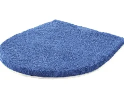 WC-Deckelbezug Grund Melange 47 x 50 cm blau