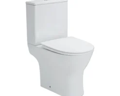 WC-Kombination Set Paros Tiefspüler ohne Spülrand weiß glänzend mit WC-Sitz 1271849