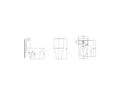 WC-Kombination Set Paros Tiefspüler ohne Spülrand weiß glänzend mit WC-Sitz 1271849