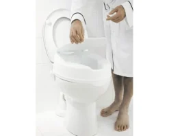 WC-Sitzerhöhung mit Deckel weiss