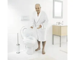 WC-Sitzerhöhung mit Deckel weiss