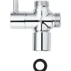 3-Wege-Umsteller Messing chrom