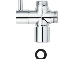 3-Wege-Umsteller Messing chrom