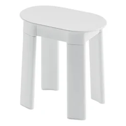 Weißer Duschhocker aus Duroplast