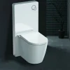 Weißglas Sanitärmodul für Stand-WC inkl. Betätigungsplatte