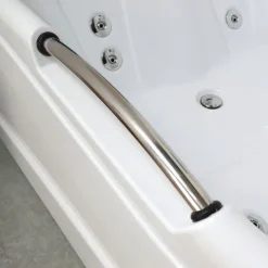 Whirlpool Badewanne für 2 Personen aus weißen Sanitäracryl, Variante links | Aida