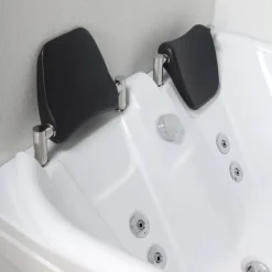 Whirlpool Badewanne für 2 Personen aus weißen Sanitäracryl, Variante links | Aida