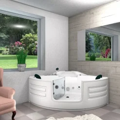 Whirlpool Badewanne Wanne W70-TH-SC 150x150cm mit Tür