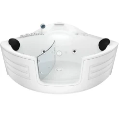 Whirlpool Badewanne Wanne W70-TH-SC 150x150cm mit Tür