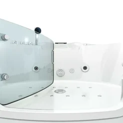 Whirlpool Badewanne Wanne W70-TH-SC 150x150cm mit Tür