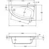Whirlpool OTTOFOND Campus 90 x 160 cm weiß glänzend 60012