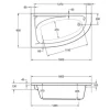 Whirlpool OTTOFOND Campus 90 x 160 cm weiß glänzend 60013