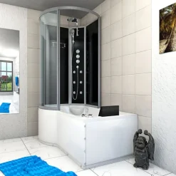Whirlpool Wanne Duschkabine sw K50-R32-WP 100x170