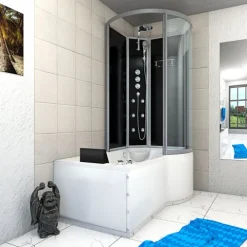 Whirlpool Wanne Duschkabine sw K50-L32-WP 170x100