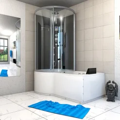 Whirlpool Wanne Duschkabine sw K50-R31-WP 100x170