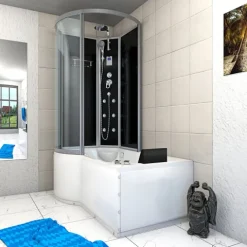 Whirlpool Wanne Duschkabine sw K50-R31-WP 100x170