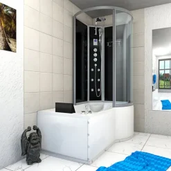 Whirlpool Wanne Duschkabine sw K50-L33-WP 170x100