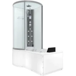 Whirlpool Wanne Duschkabine ws K50-R01-WP 100x170