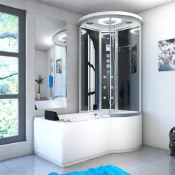 Whirlpool Wanne Duschkabine sw K55-L33-WP 170x100
