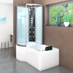 Whirlpool Wanne Duschkabine ws K50-R02-WP 100x170