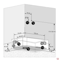 Whirlpool Wanne Duschkabine ws K50-R02-WP 100x170