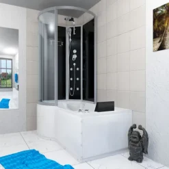 Whirlpool Wanne Duschkabine sw K50-R30-WP 100x170