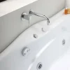 Whirlpool-Badewanne zum Einbau aus Sanitäracryl, Kopfstütze links | Diletta