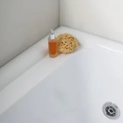 Whirlpool-Badewanne zum Einbau aus Sanitäracryl, Kopfstütze links | Diletta