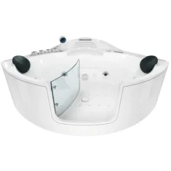 Whirlpool Badewanne Wanne W60H-TH-SC 140x140cm mit Tür