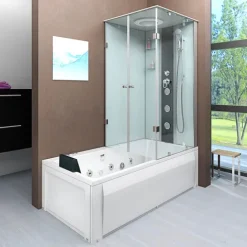 Whirlpool Dusche Kombination K05-L00-WP Duschtempel 180x90 cm